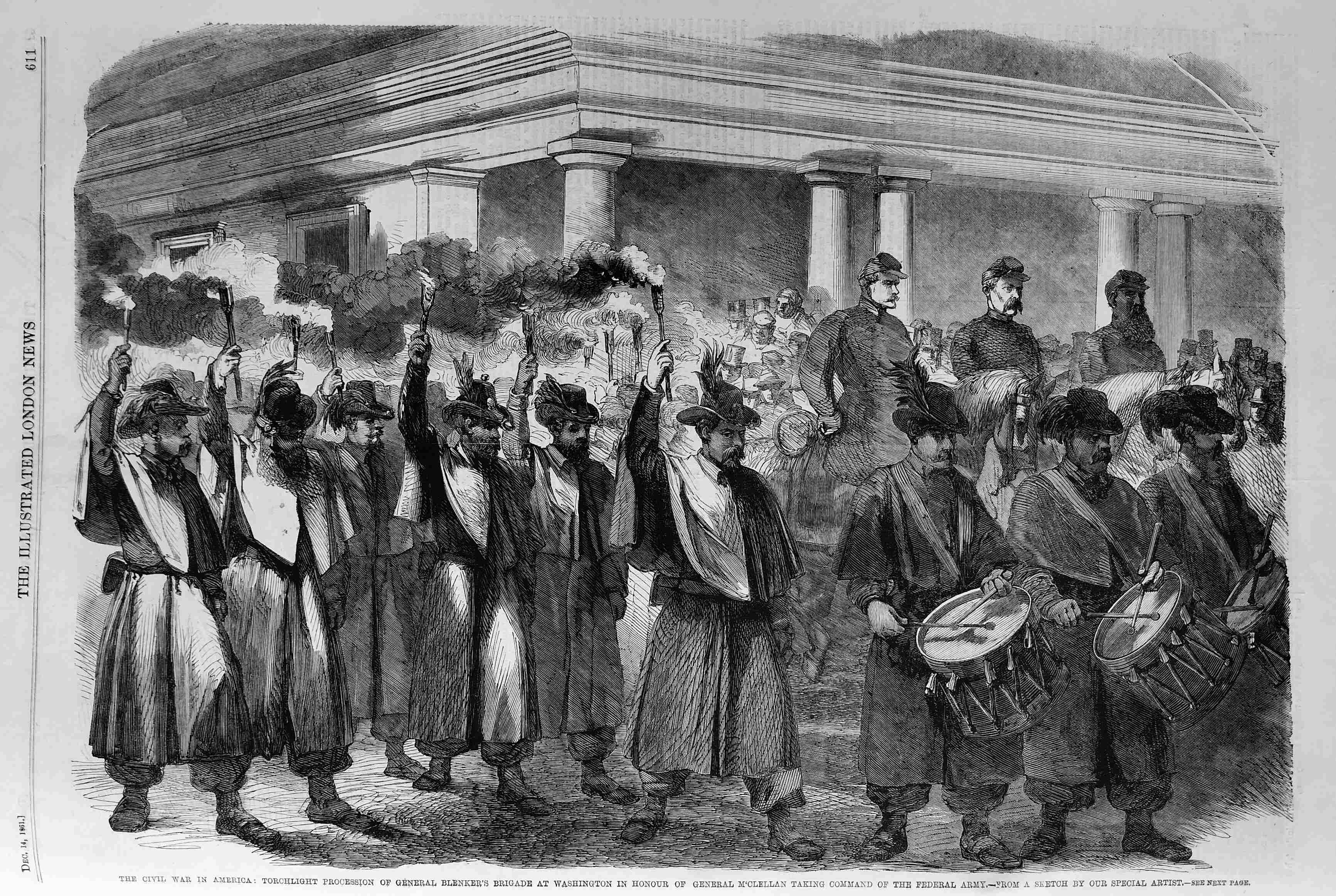 Torchlight procession General Blinker's brigade